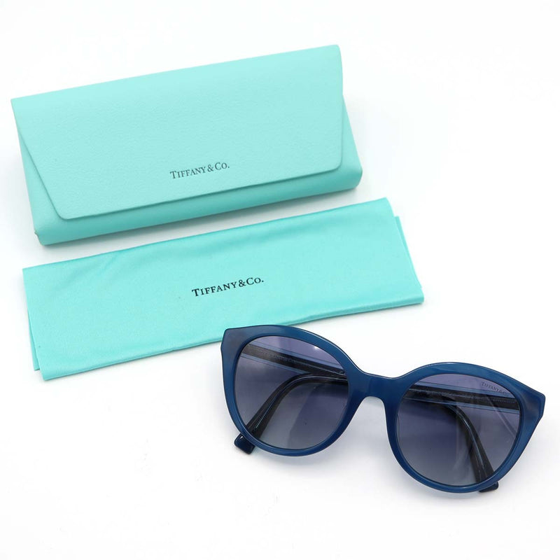 TIFFANY&Co. ティファニー サングラス TF4164-F 8295/4L レディース パイロット コレクション 2019 ブルー系 ケース有り H5265