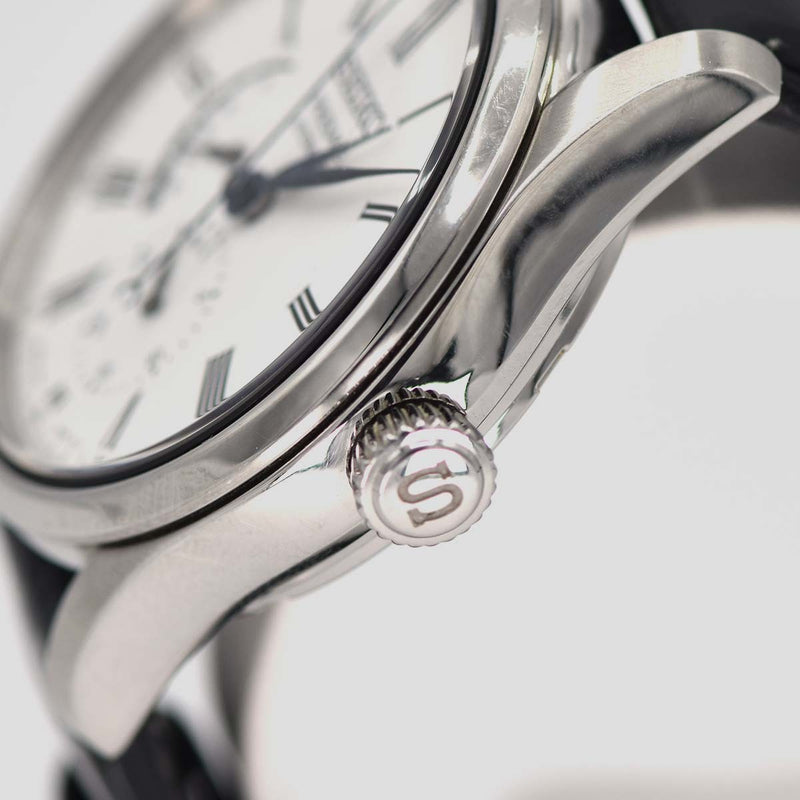 腕時計 稼働 SEIKO セイコー プレサージュ 6R27-00L0 自動巻き メンズ 白色文字盤 H9566