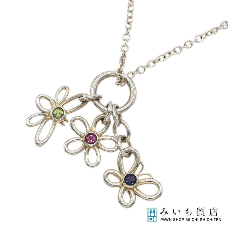 TIFFANY&Co. ティファニー ネックレス バグズ 約7.6g 925 フラワー バタフライ アクセサリー eco1555
