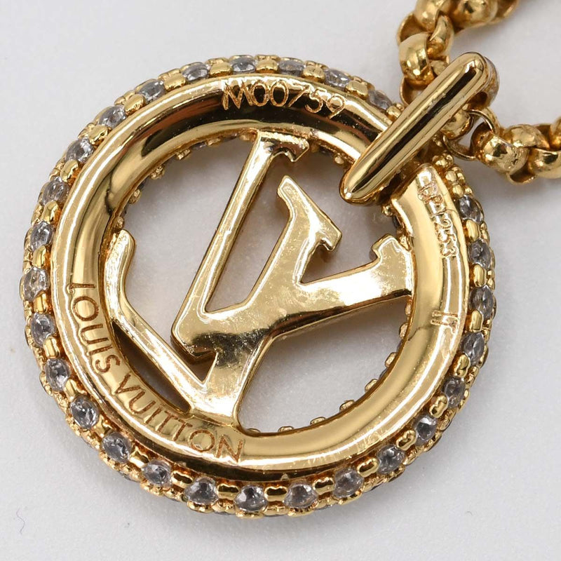 LOUIS VUITTON LV ルイヴィトン ネックレス M00759 コリエ ルイーズ バイ ナイト 8.5g ゴールドカラー アクセサリー M4002