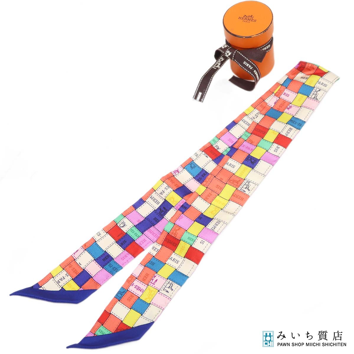 HERMES エルメス ツイリー ボルデュック チェック Bolduc au Carre