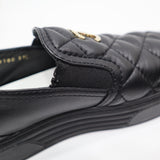 CHANEL シャネル G39180 マトラッセ キルティング スリッポン シューズ 約24cm 37サイズ 靴 ブラック 26k1035-4