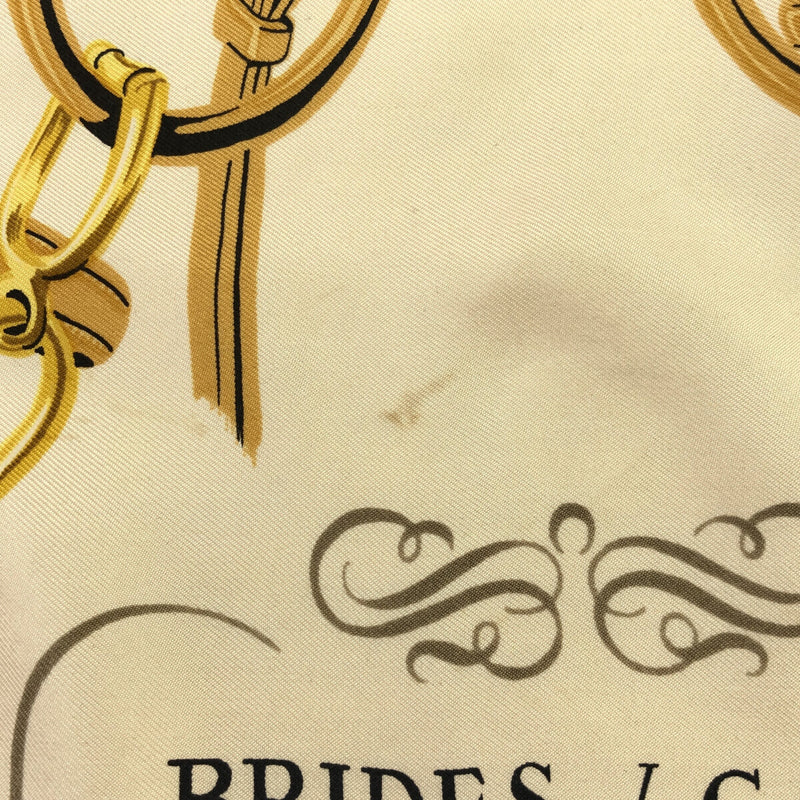 エルメス HERMES BRIDES de GALA S サイズ シャツ 長袖 衣類 トップス 服 イエロー ベージュ H8457