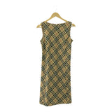 BURBERRY LONDON BLUE LABEL バーバリー ブルーレーベル ワンピース ノースリーブ ノバチェック 40サイズ ok360-23