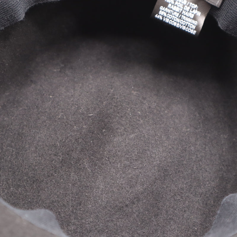 CHANEL シャネル フェルトハット M ラビット ココマーク レディース ブラック 帽子 H20904