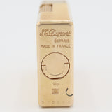 S.T. Dupont デュポン ガスライター ライン1 ショート LINE1 20μ ローラー式 ゴールド色 喫煙具 着火未確認 ケース M1611