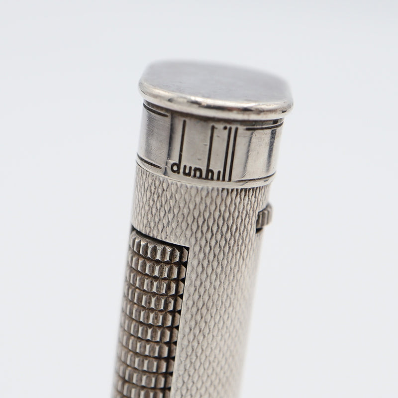 dunhill ダンヒル ガスライター スリム オーバル ローラー式 シルバーカラー 着火未確認 H3162-1