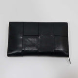 BOTTEGA VENETA ボッテガヴェネタ 長財布 カセット マキシイントレチャート ラウンドジップ ブラック 袋あり 23k418-11