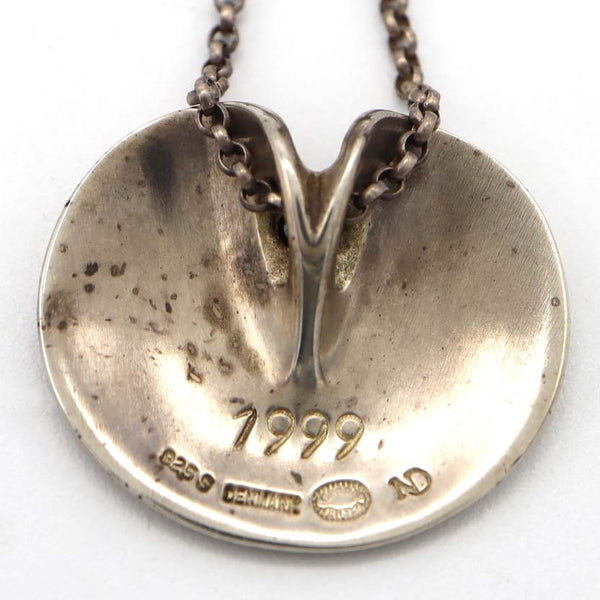 Georg Jensen ジョージジェンセン ネックレス 1999 ヘマタイト シルバー925 6.3g アクセサリー H8877
