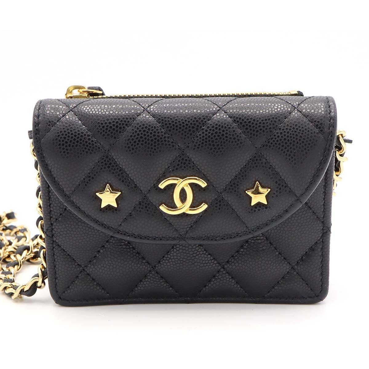 CHANEL シャネル ミニ チェーンウォレット マトラッセ ココマーク 星