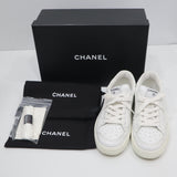 CHANEL シャネル スニーカー バックロゴ L G35934 37サイズ 靴 レディース ホワイト 箱・袋・紐 H24594