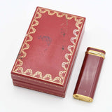Cartier カルティエ トリニティ ガスライター レッド系カラー 喫煙具 着火未確認 箱 26k392-1