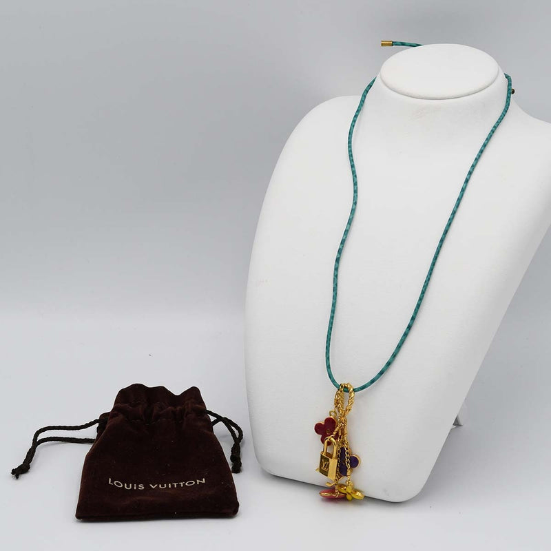 LOUIS VUITTON LV ルイヴィトン ネックレス M65391 パンダンティフ スウィートモノグラム チョーカー 18.7g アクセサリー 袋有 yo1188