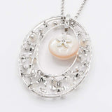 TASAKI タサキ ネックレス ブローチ 3WAY マベ真珠 マベパール シルバー925 約17.9g 箱保クロス H21406