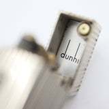希少 dunhill ダンヒル ガスライター 喫煙具 シルバーカラー 着火確認済み ケース ok1473
