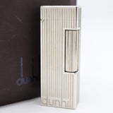 希少 dunhill ダンヒル ガスライター 喫煙具 シルバーカラー 着火確認済み ケース ok1473