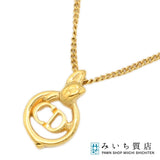 Christian Dior ディオール ネックレス CDロゴ ゴールドカラー 約4.4g アクセサリー 26k483-14