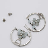 Christian Dior ディオール ピアス フラワー ラインストーン 約13.7g アクセサリー 箱袋 H1789