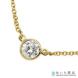 仕上げ済 Tiffany&Co. ティファニー ネックレス バイザヤード 1PD YG 750 1.9g 約5mm ジュエリー◆ eco2087