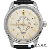 腕時計 稼働 LONGINES ロンジン L1.648.4 パワーリザーブ 自動巻き ゴールドカラー系 箱保 J37