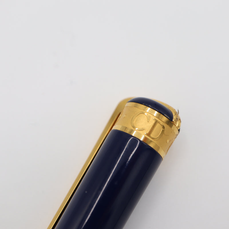 Christian Dior ディオール ボールペン CD ネイビーカラー ゴールドカラー 文房具 筆記用具 筆記未確認 M3806