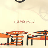 HERMES エルメス スカーフ カレ90 COMPLICATION EQUESTREF シルク100％ 服飾小物 クリーム系 箱有 H19534