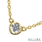 仕上げ済 TIFFANY＆Co. ティファニー バイザヤード ネックレス 750 ゴールド 約4.2mm 約2g ジュエリー◆ k1409