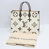 LOUIS VUITTON ルイヴィトン LV M44675 ジャングル オンザゴーGM イヴォワール トートバッグ ハンドバッグ 鞄 袋有 H16179