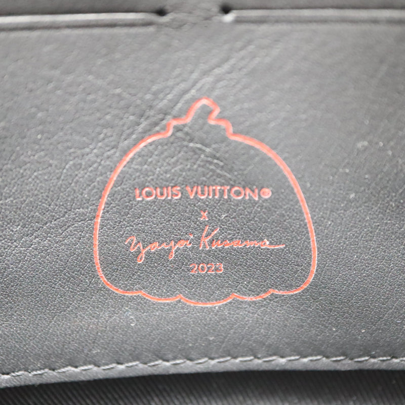 LOUIS VUITTON LV×YK ソフトトランク･ウォレット M81905 モノグラム・トリヨン 草間彌生 ブラック 23k188-2