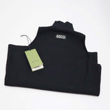 GUCCI グッチ ノースリーブ タートルネック トップス レディース ブラック 黒 サイズL（175/96Y） 25k591-1