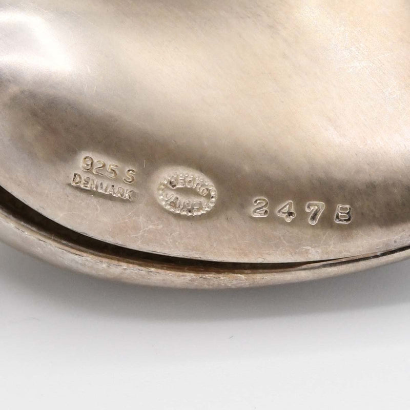 Georg Jensen ジョージジェンセン ネックレス ヘマタイト 247B ハート シルバー 925 アクセサリー 箱有 H19404