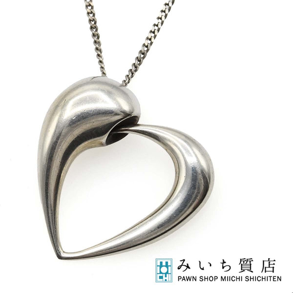 25k651-7 GEORG JENSEN ジョージジェンセン ハート アーチスト ネックレス 約12.2g 25k651-7