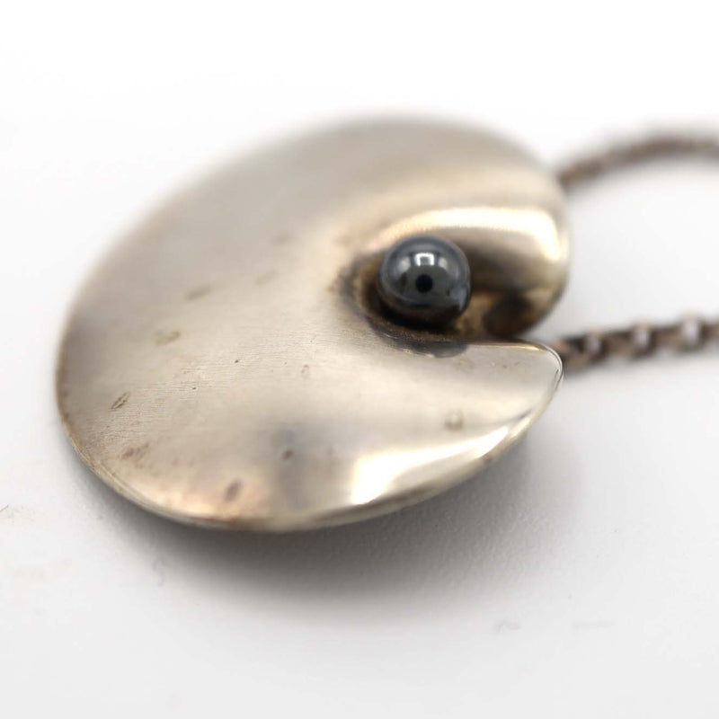 Georg Jensen ジョージジェンセン ネックレス 1999 ヘマタイト シルバー925 6.3g アクセサリー H8877