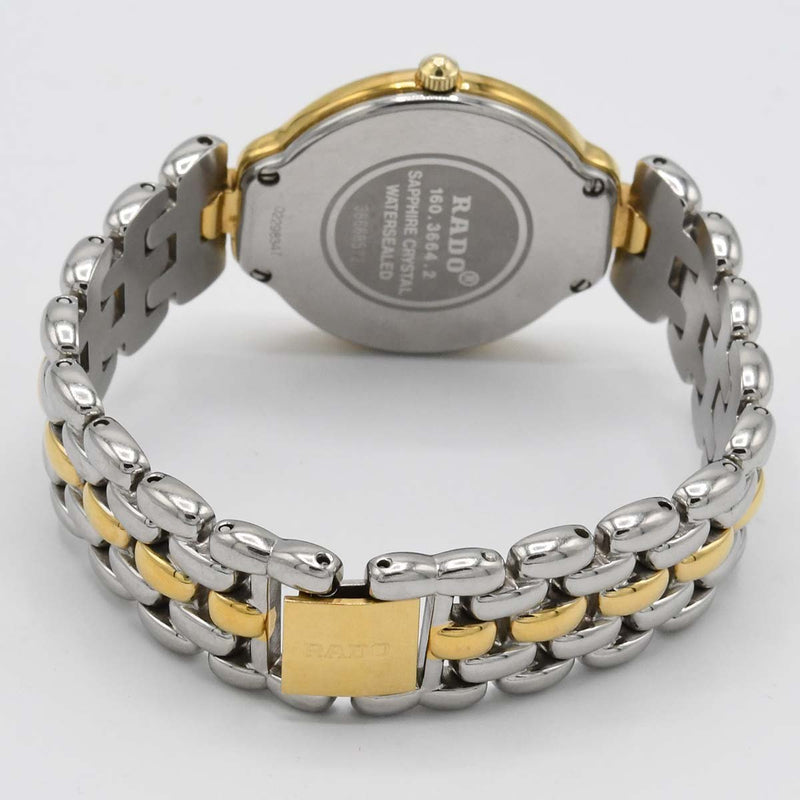 腕時計 稼働 RADO ラドー 160.3664.2 デイト クォーツ シルバー色文字盤 レディース H21056
