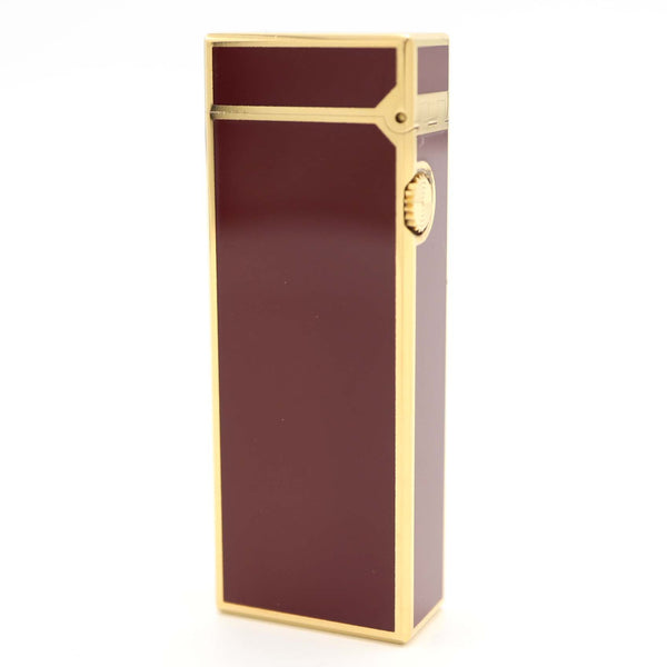 dunhill ダンヒル ガスライター US.RE24163 ローラー式 ボルドー ゴールドカラー 喫煙具 着火未確認 H2986