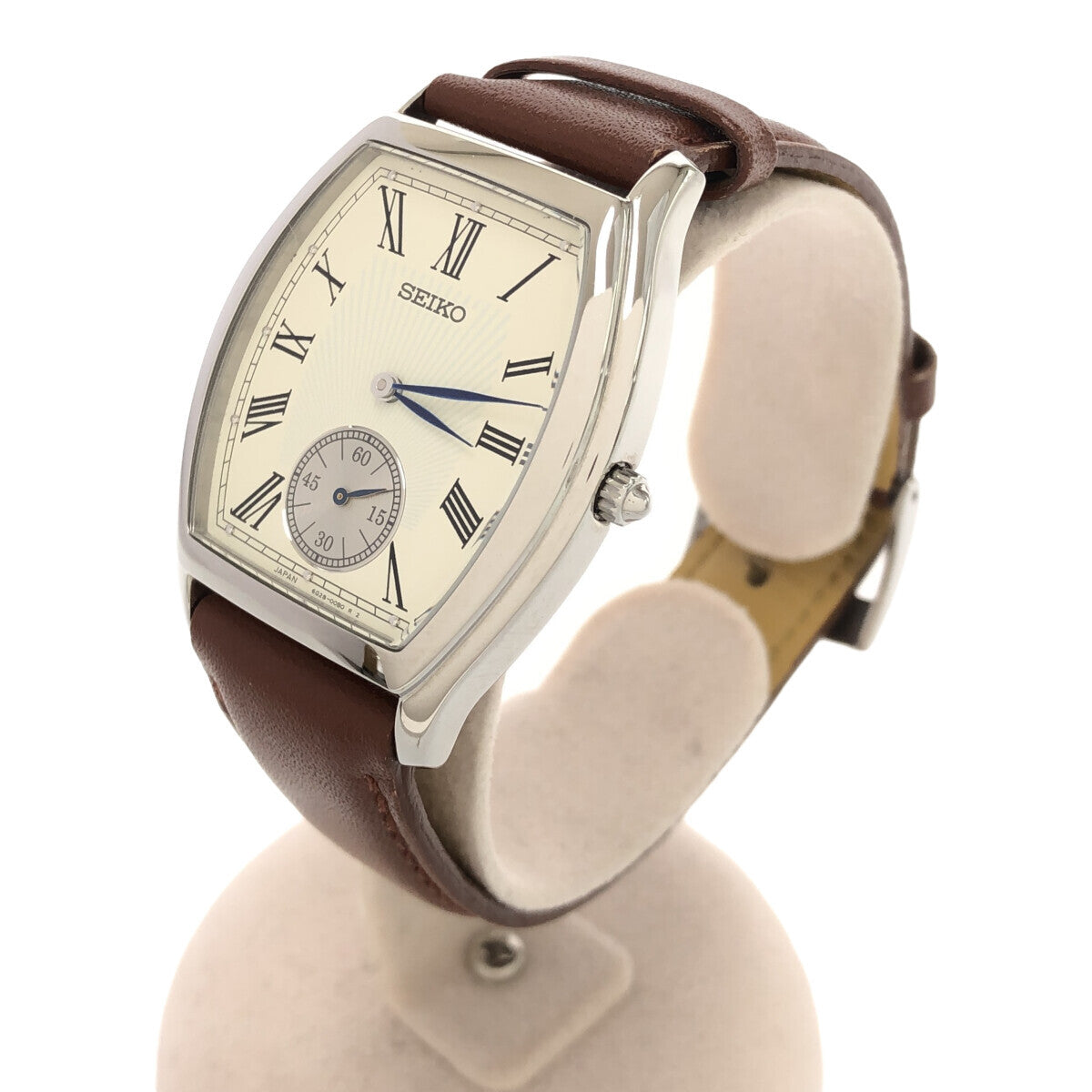 SEIKO。セイコー。時計。6G28-00A0。ベルトは社外品です。ユーズド。 腕時計 SEIKO セイコー 6G28-00A0 スモセコ シルバー色 SS