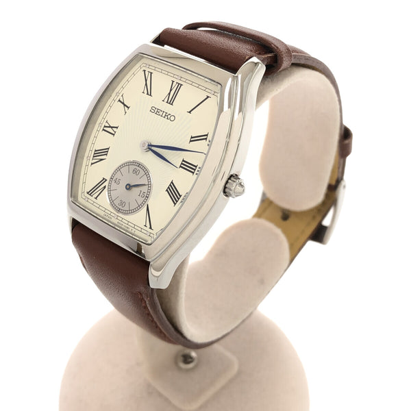 腕時計 SEIKO セイコー 6G28-00A0 スモセコ シルバー色 SS ベルト社外品 2024.4電池交換済 クォーツ ko37