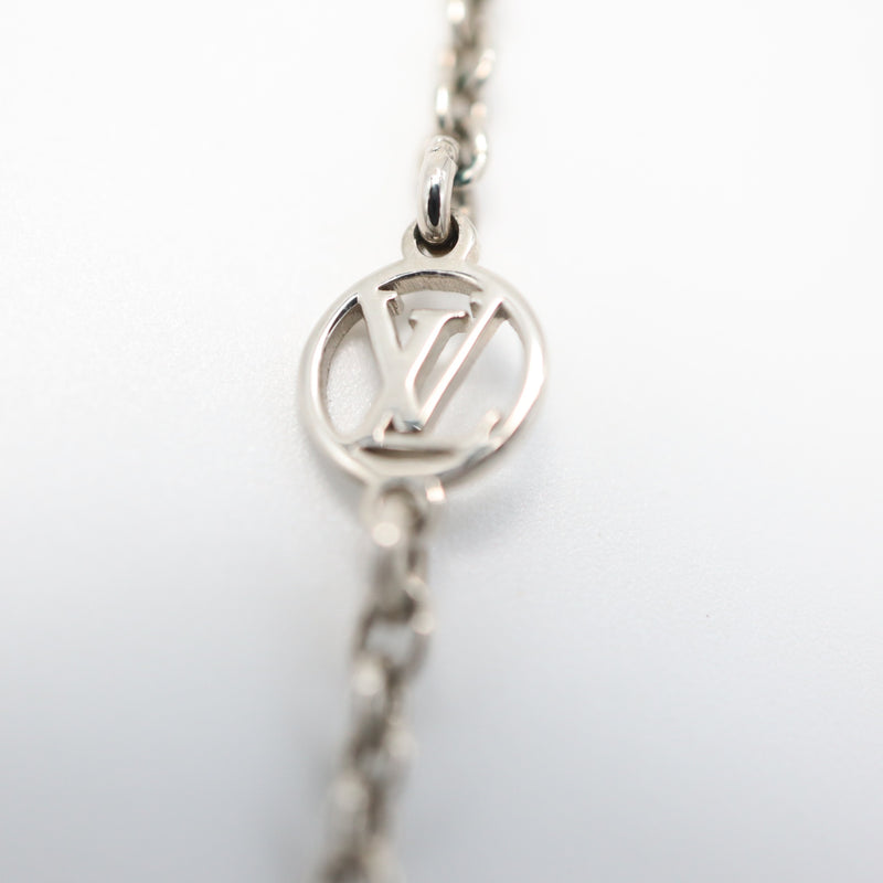 LOUIS VUITTON ルイヴィトン M63197 ネックレス エセンシャルV シルバーカラー 重量約9.3g アクセサリー 22s1091-1