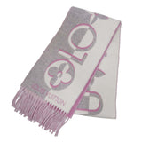 LOUIS VUITTON ルイヴィトン LV マフラー M93281 マフラー･デュオ インフィニティ ローズ ピンク ホワイト 箱 26k133-3