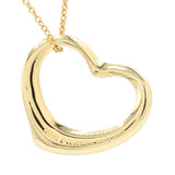 仕上げ済 TIFFANY&Co. ティファニー ネックレス オープンハート 750 ゴールド アクセサリー 約5.4g H16947