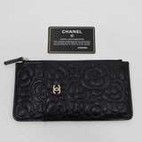CHANEL シャネル フラグメントケース AP1253 キャビアスキン マトラッセ 財布 ブラック 29番代 ギャラ H5152