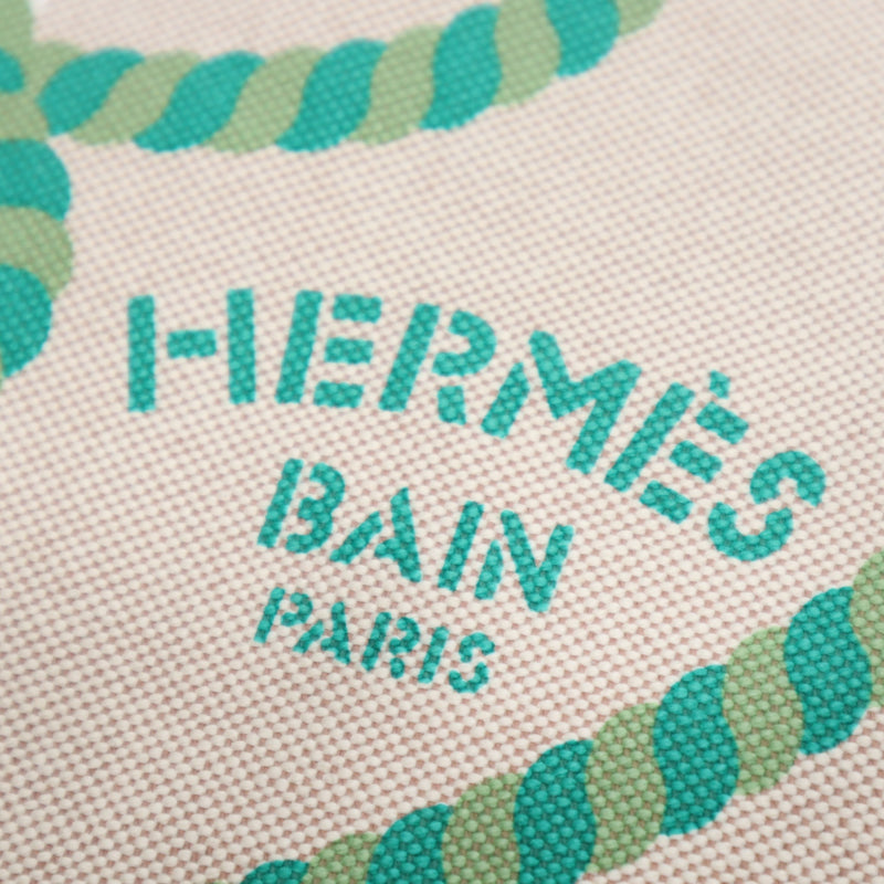 未使用 HERMES エルメス ヨッティングGM Canoe H カノエ H ポーチ ビタミン コットン100 箱有 ok747