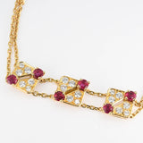 仕上済 Mauboussin モーブッサン ブレス ブレスレット 18kt ダイヤ ルビー 約6.3g ジュエリー H7129