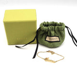 GUCCI グッチ シグネチャーロゴ ブレスレット GP アクセサリー ゴールドカラー 箱 袋 26k894-3