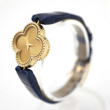 稼働 腕時計 VanCleef&Arpels VCA ヴァンクリーフ アルハンブラ Au750 VCAR08WT00 2025.10月電池交換済 箱保 25k877-1