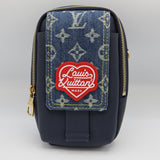 LOUIS VUITTON LV ルイヴィトン バッグ M81060 ダブル フォンポーチ ショルダーバッグ デニム H20532
