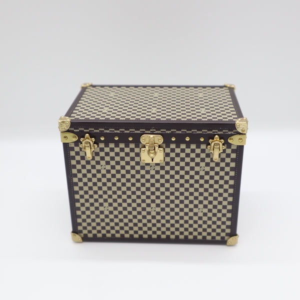 LOUIS VUITTON ルイヴィトン マルシャポー ダミエ トランク型ペーパーウェイト 小物入れ ノベルティ H15700