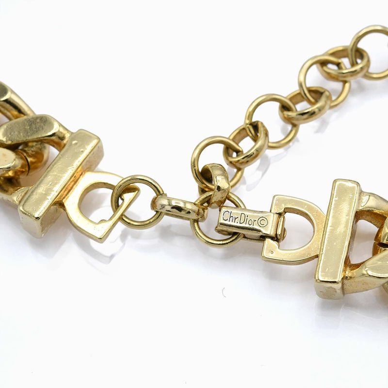 Christian Dior ディオール ネックレス 喜平デザイン シルバーカラー/ゴールドカラー アクセサリー 117.6g 箱有 ok1192