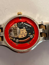 腕時計 稼働 OMEGA オメガ デビル 595 0101 cal.1455 クォーツ ゴールド色文字盤 2025.6電池交換済 H19057