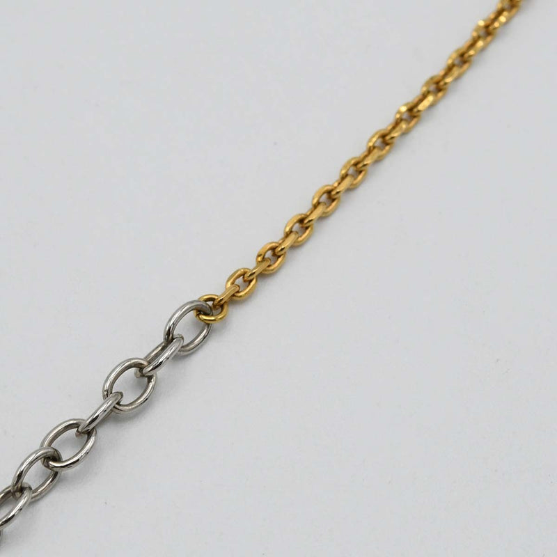 LOUIS VUITTON ルイヴィトン LV ネックレス M68074 ゴールドカラー×シルバーカラー コンビ アクセサリー ok947